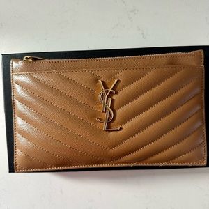 YSL Monogram bill pouch